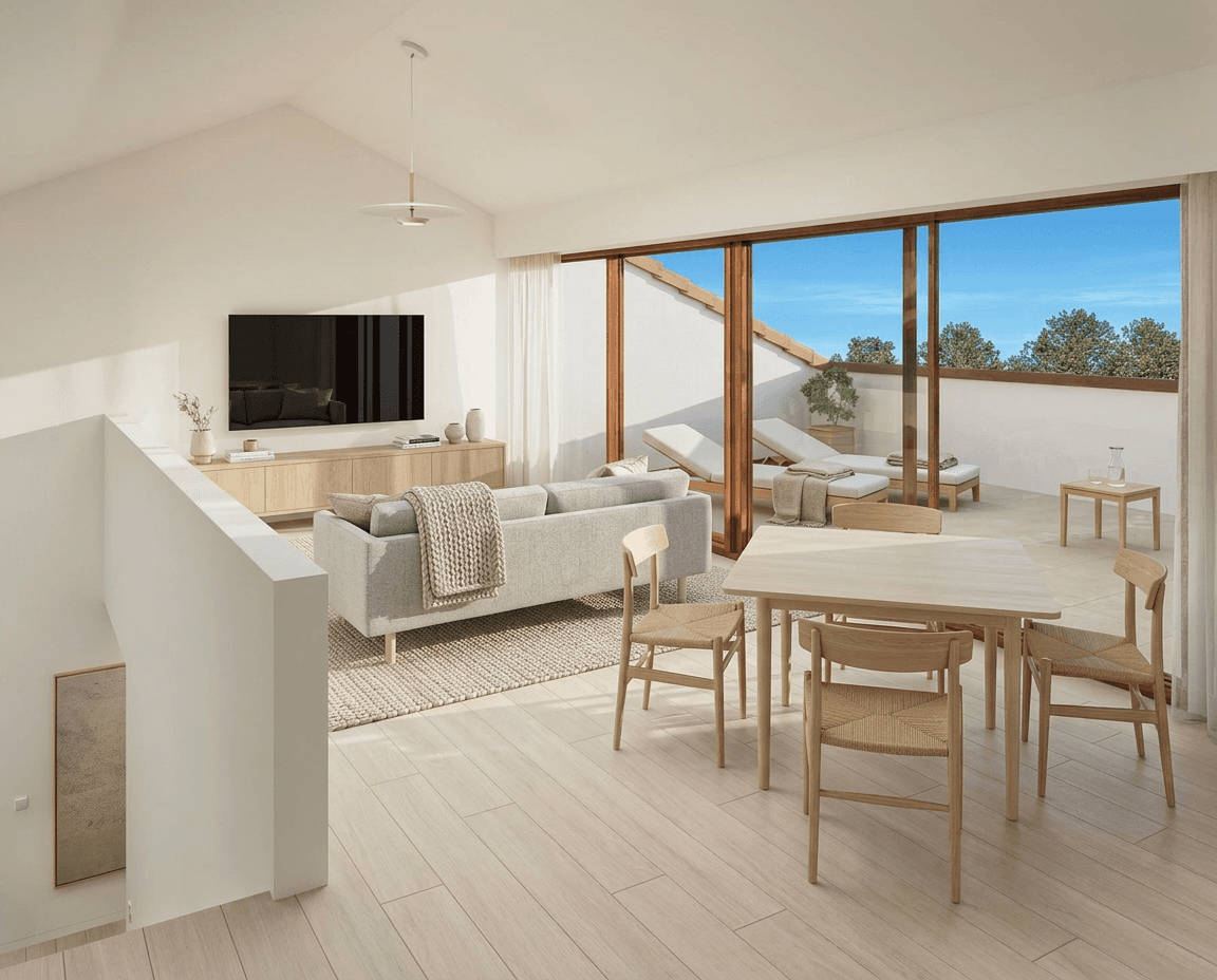 Scandinavian bedroom AI redesign concept